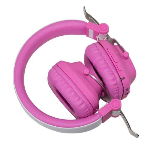 Audífonos de Diadema Bluetooth para Niño y Niña Exo Kids Rosa Moki