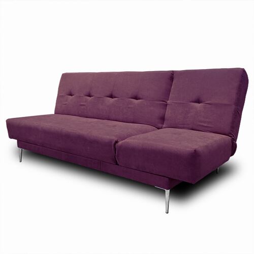 Sofa, Chaise y Cama Italia tela suave color Morado // ENTREGA A CDMX Y ZONA METROPOLITANA.