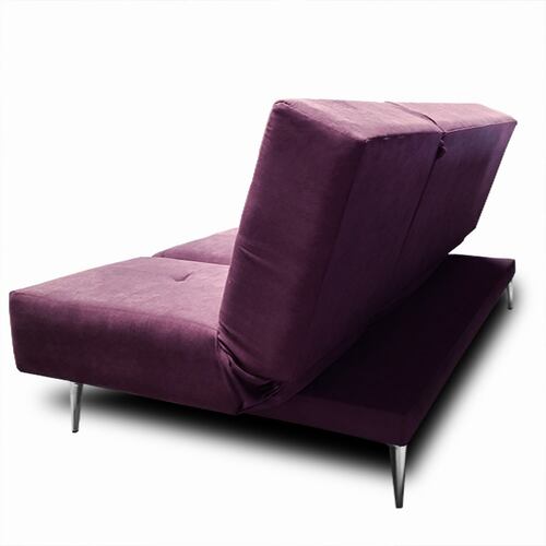 Sofa, Chaise y Cama Italia tela suave color Morado // ENTREGA A CDMX Y ZONA METROPOLITANA.