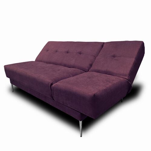 Sofa, Chaise y Cama Italia tela suave color Morado // ENTREGA A CDMX Y ZONA METROPOLITANA.