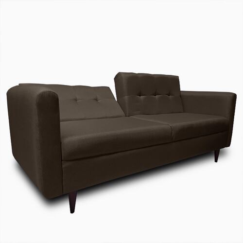 Sofa cama Palermo tela Michell Chocolate // ENTREGA A CDMX Y ZONA METROPOLITANA.