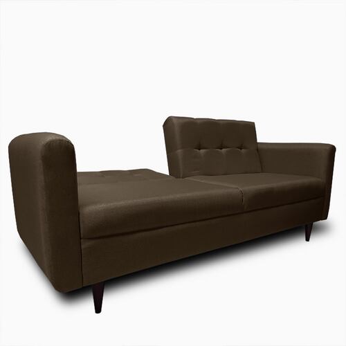 Sofa cama Palermo tela Michell Chocolate // ENTREGA A CDMX Y ZONA METROPOLITANA.