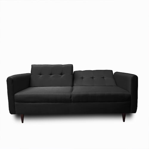 Sofa cama Palermo tela Michell Gris Oxford // ENTREGA A CDMX Y ZONA METROPOLITANA.