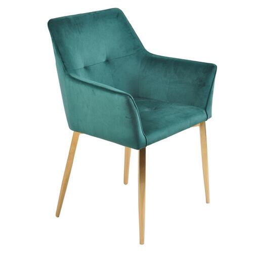 Sillon Alexandra Verde y Oro - Kessa.