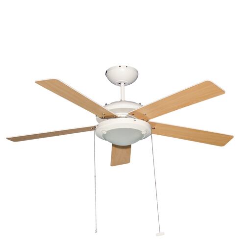 Masterfan Esparta Blanco 52" Ventilador de Techo con Luz