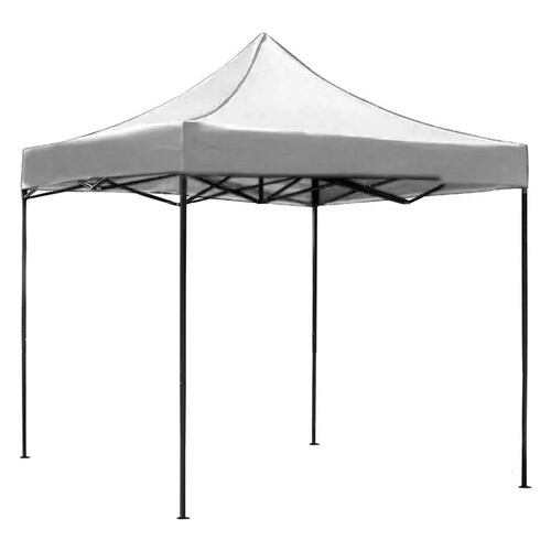 Carpa  2x2 Toldo Plegable Lona Blanca Impermeable Exterior Jardin