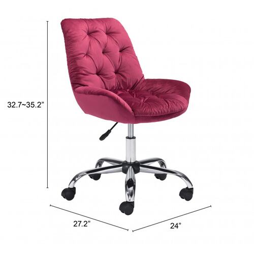 Silla de Oficina Loft Rojo - Kessa.