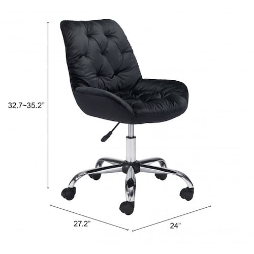 Silla de Oficina Loft Negro - Kessa.