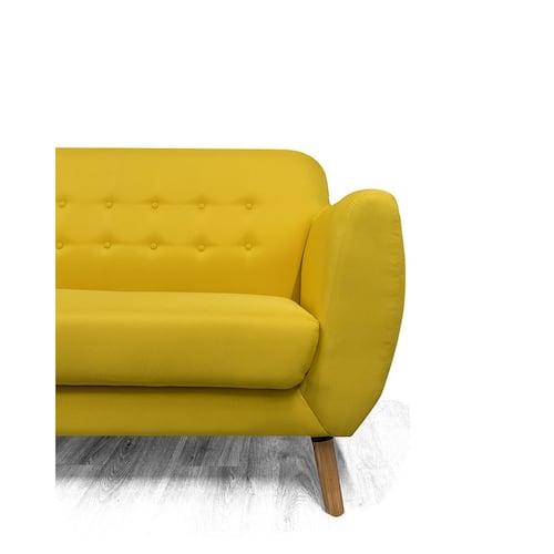 Sofa de 3 plazas Vara Amarillo - Kessa.