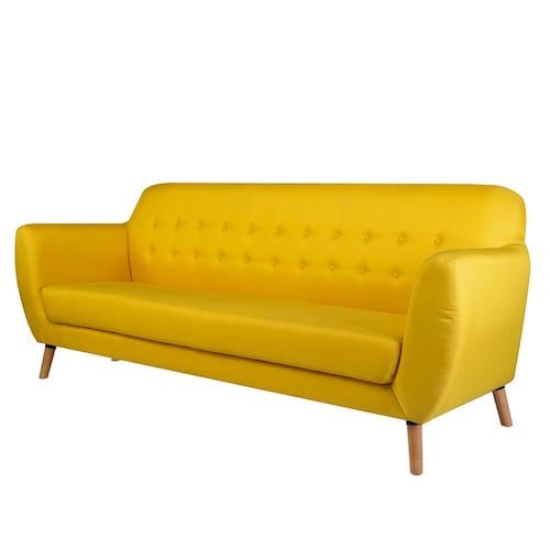 Sofa de 3 plazas Vara Amarillo - Kessa.