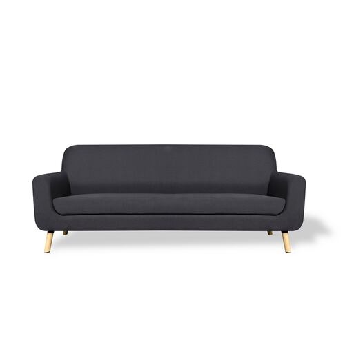 Sofa de 3 plazas Arizona Gris obscuro - Kessa.
