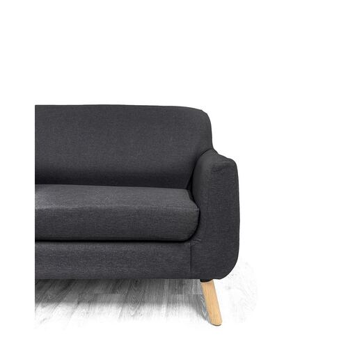 Sofa de 3 plazas Arizona Gris obscuro - Kessa.
