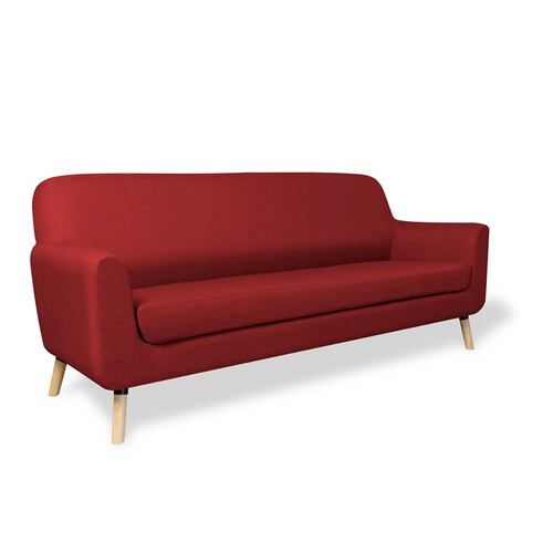 Sofa de 3 plazas Arizona Rojo - Kessa.