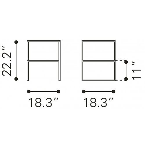 Mesa Lateral Planes Oro - Kessa.