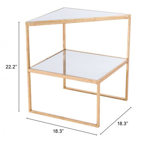 Mesa Lateral Planes Oro - Kessa.