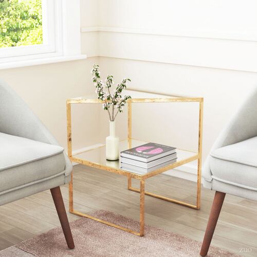 Mesa Lateral Planes Oro - Kessa.