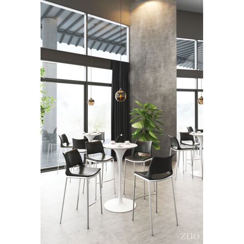 Banco para Bar Ace Negro/Acero - Kessa.
