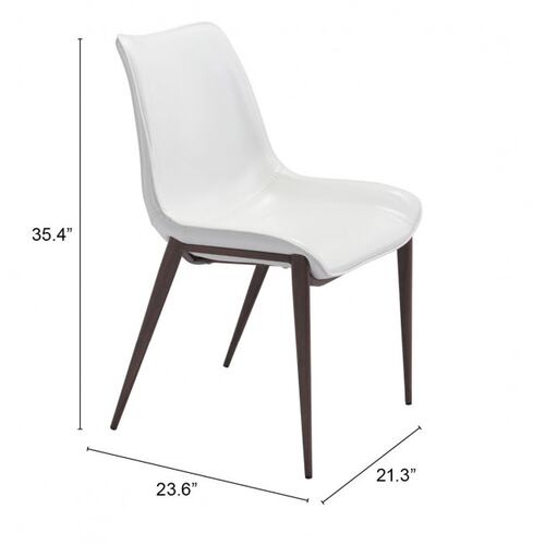 Silla de Comedor Magnus Blanco/Nuez - Kessa.