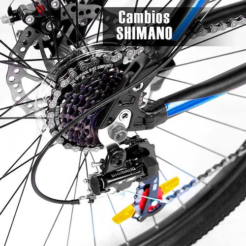 Bicicleta Aluminio Centurfit R29 Montaña 21 Velocidades Azul Shimano Amortiguador Profesional
