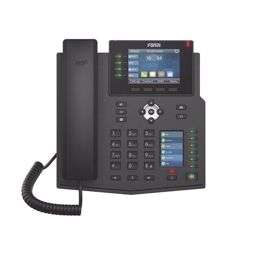 Teléfono Ip Empresarial 16 Lineas Lcd Color Poe Fanvil X5u