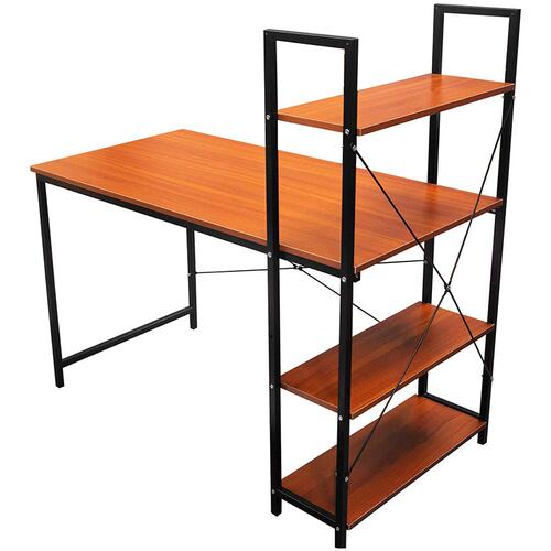 Escritorio Industrial Metal Trabajo,Hogar y Oficina Repisas Tipo Madera