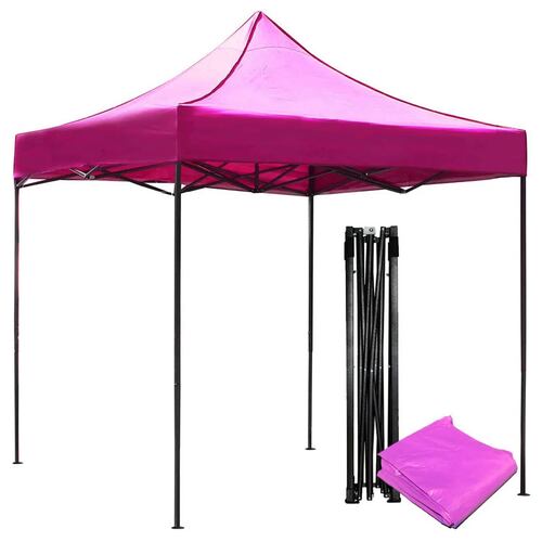 Carpa 2x2 Toldo Plegable Impermeable Exterior Jardin Lona Rosa