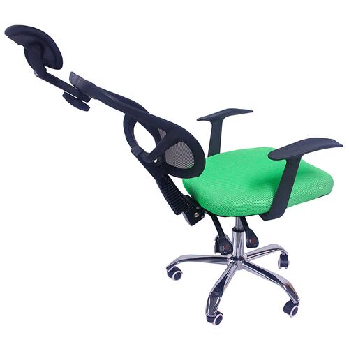 Escritorio Minimalista Kit Silla Oficina Reclinable Cabecera Ajustable  Verde
