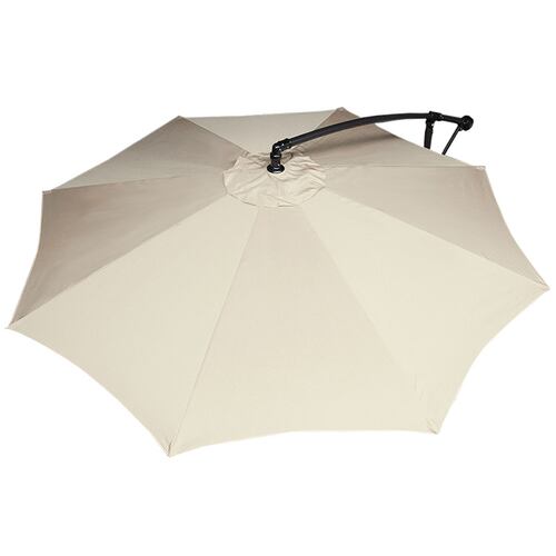 Sombrilla Jardin 3 mts Diametro Sol Playa Lateral  Exterior Beige