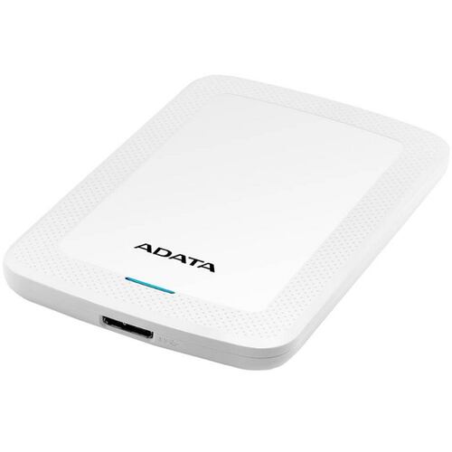 Disco Duro Externo Adata HV300 2 TB Blanco USB 3.0 AHV300-2TU31-CWH