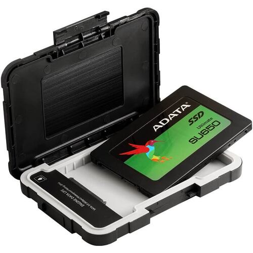 Enclosure Para Disco Duro 2.5 Adata ED600 SATA a USB 3.0 Negro Uso Rudo AED600U31-CBK.