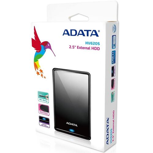 Disco Duro Externo Adata HV620S 4 TB USB 3.0 Negro AHV620S-4TU31-CBK.