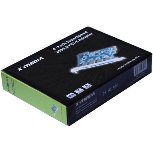 Tarjeta PCI-E Con 4 Puertos USB 3.0 SuperSpeed  X-Media XM-UB3204