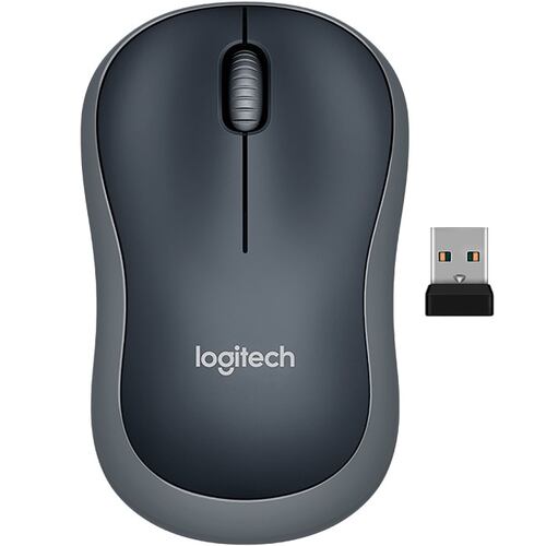 Mouse Logitech Inalambrico Optico USB Negro M185 910-002225
