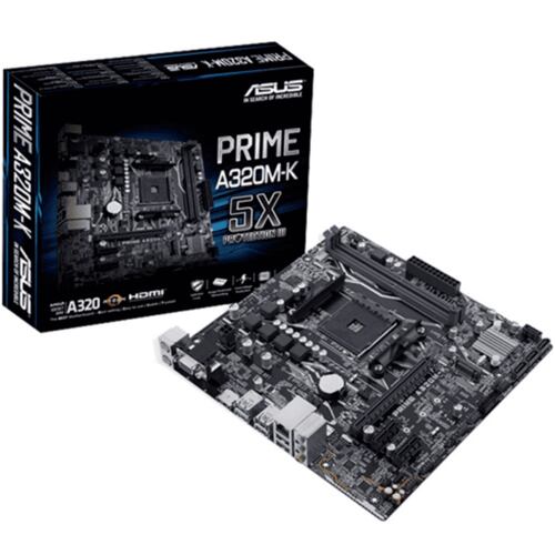 Tarjeta Madre ASUS PRIME A320M-K 2xDDR4 PCI-E USB3 Socket AM4.