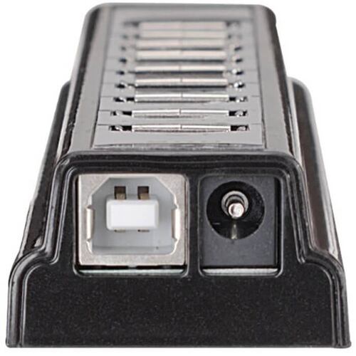 HUB Manhattan USB 2.0 De 10 Puertos Alta Velocidad 161572.