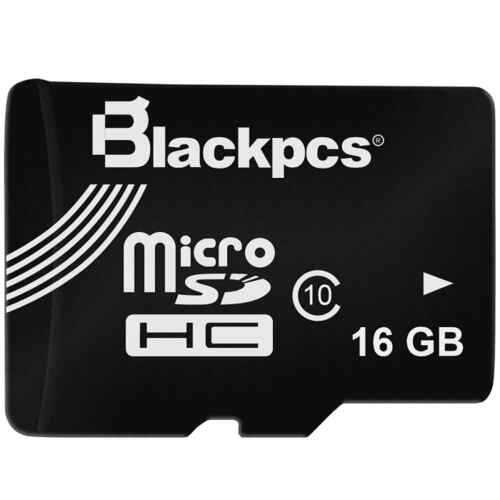 Memoria MicroSD 16GB Blackpcs SDHC Clase 10 MM10101-16