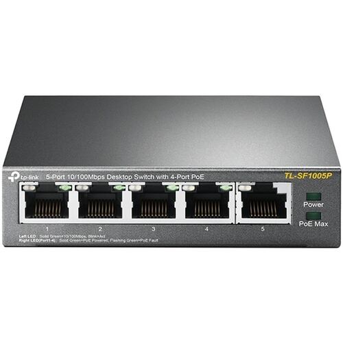 Switch 5 Puertos Tp-Link TL-SF1005P PoE Escritorio 10/100Mbps