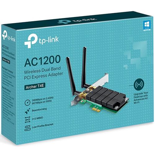 Tarjeta De Red PCI-E 1x Inalambrica Tp-Link ARCHER T4E AC1200 Banda Dual 2 Antenas