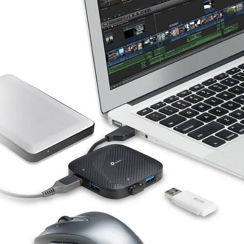HUB Tp-Link UH400 USB 3.0 De 4 Puertos Portatil Super Velocidad.