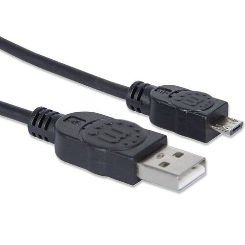 Cable USB a Micro USB-B Manhattan Alta Velocidad 1.8Metros 307178.
