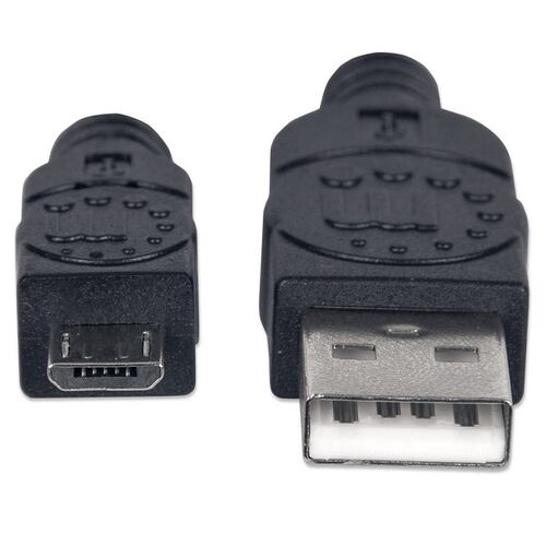 Cable USB a Micro USB-B Manhattan Alta Velocidad 1.8Metros 307178.