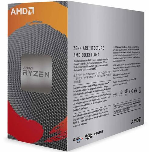Procesador AMD Ryzen 3 3200G QuadCore 3.6GHz 6MB Socket AM4.