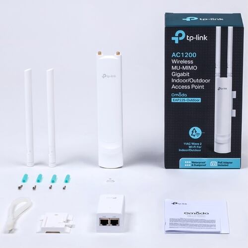 Access Point Tp-Link EAP225-Outdoor MU-MIMO AC1200 Gigabit Exteriores 2.4 & 5GHz.