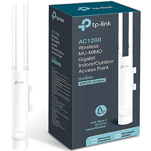 Access Point Tp-Link EAP225-Outdoor MU-MIMO AC1200 Gigabit Exteriores 2.4 & 5GHz.