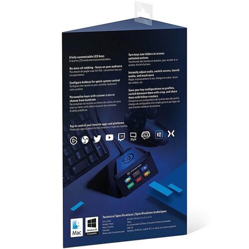 Stream Deck Mini elgato 6 Teclas LCD Personalizable 10GAI9901.