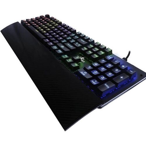 Teclado YeYian Flare Serie 2000 Mecanico Switch Azul RGB YAT1801.