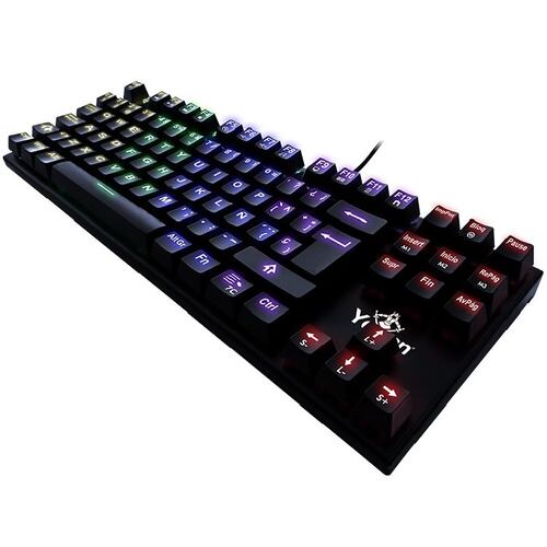 Teclado YeYian Spark Serie 2000 Mecanico Switch Rojo RGB YAT1806