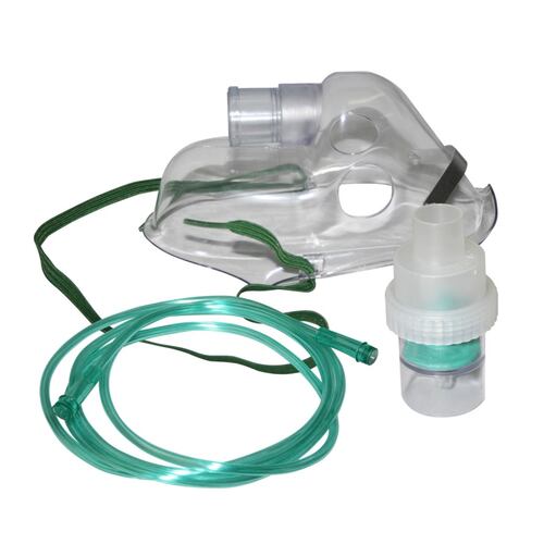 Set Micronebulizador Adulto Handy Mascarilla, Vaso, Manguera