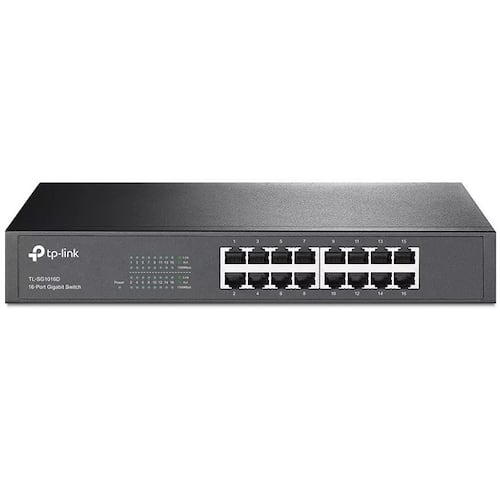 Switch 16 Puertos Tp-Link Gigabit 10/100/1000 Mbps TL-SG1016D