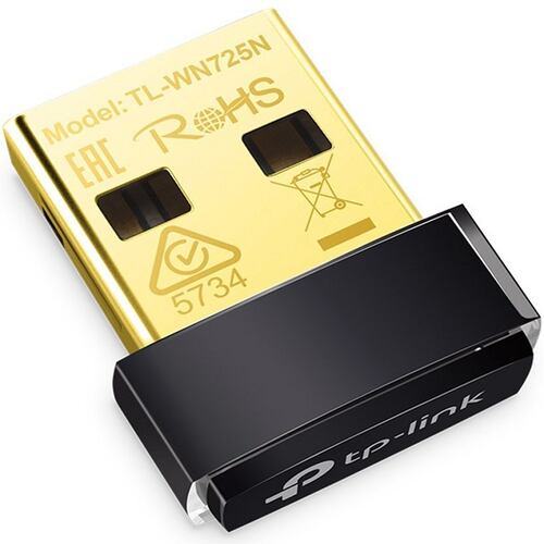 Adaptador Nano De Red Inalambrico USB Tp-Link TL-WN725N 150 Mbps.